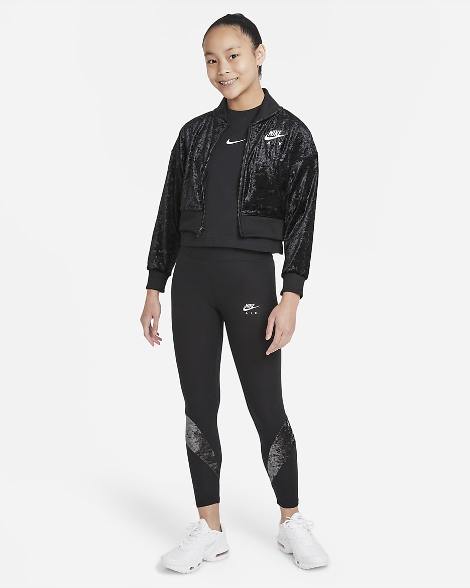 Black nike tracksuit girls hotsell